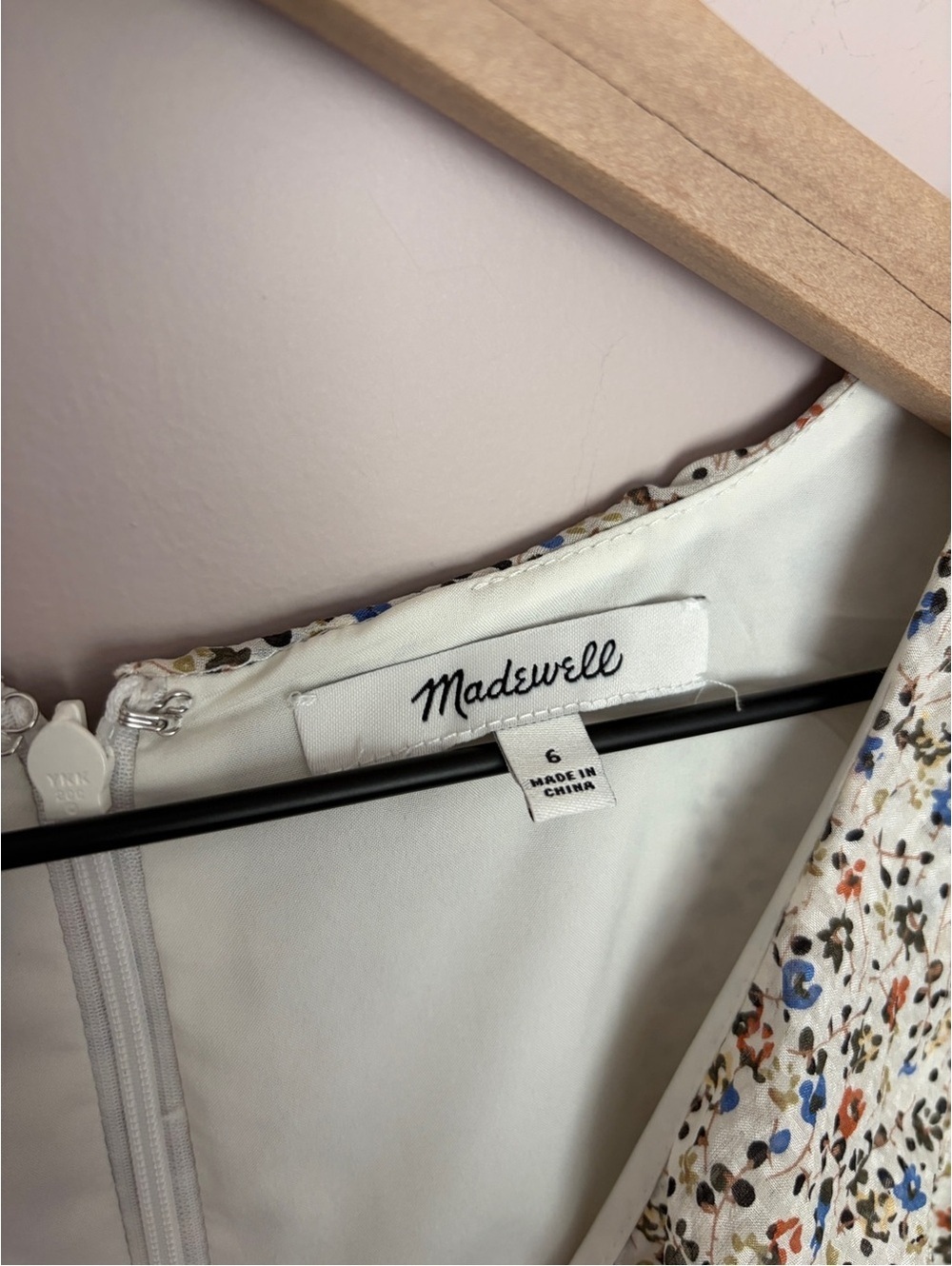 Madewell Silk Ruffle Neck Mini Dress - Picture 3 of 6